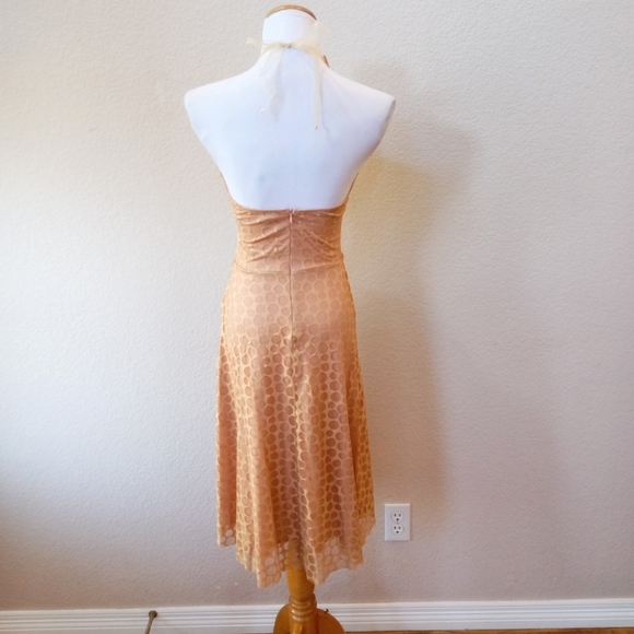 Heart Moon Star Y2K rose gold halter dress - Picture 6 of 10